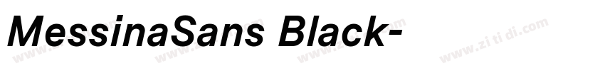 MessinaSans Black字体转换